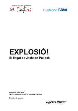 EXPLOSIÓ! El Llegat De Jackson Pollock