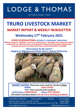 Truro Livestock Market