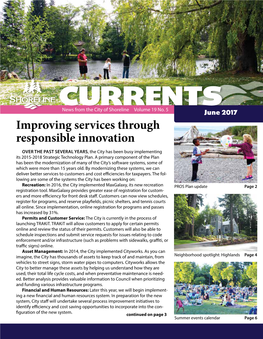 Currentsnews from the City of Shoreline Volume 19 No