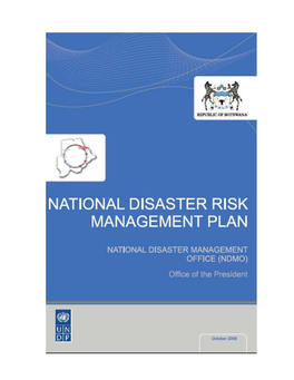 National Disaster Risk Management Plan