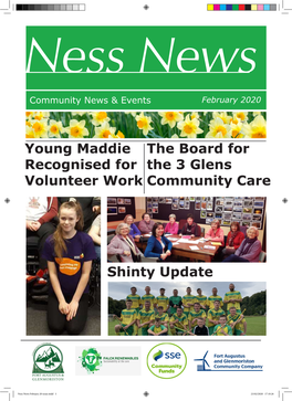 Young Maddie Recognised for Volunteer Work Shinty Update The