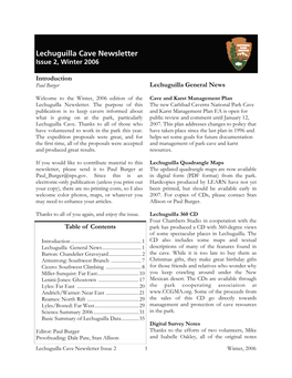 Lechuguilla Newsletter Volume 2.Pub