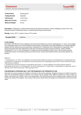 Datasheet Inhibitors / Agonists / Screening Libraries a DRUG SCREENING EXPERT