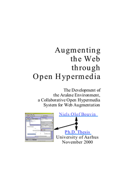 Augmenting the Web Through Open Hypermedia