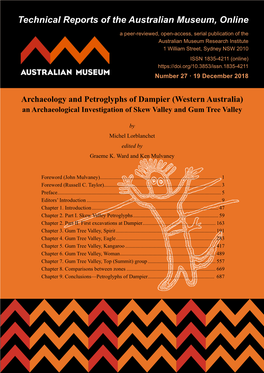 The First Excavations at Dampier (Western Australia), and Their Place in Australian Archaeology (With Addendum on Radiocarbon Dating of Skew Valley Midden)