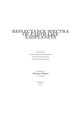 Reflectance Spectra of Earth-Like Exoplanets