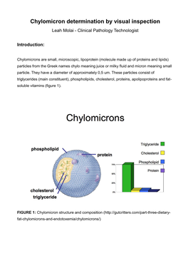 Chylomicron Determination by Visual Inspection