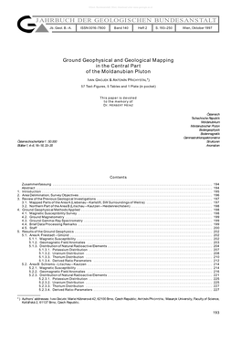 JAHRBUCH DER GEOLOGISCHEN BUNDESANSTALT Jb