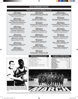 Ncaa Tournament History