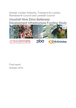 Vauxhall Nine Elms Battersea Development Infrastructure Funding Study