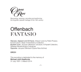 Offenbach FANTASIO