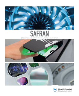 Safran 2014 Business and Corporate Social Responsibility Report Contents