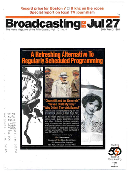 Broadcasting Jul 27 the News Magazine of the Fifth Estate E Vol