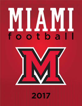 2017 Miami (Ohio) Football Media Guide