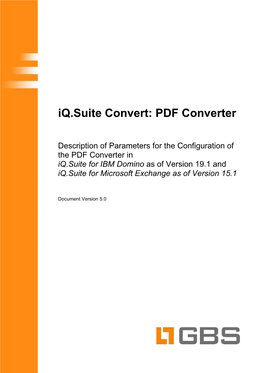 Iq.Suite Convert Techdoc