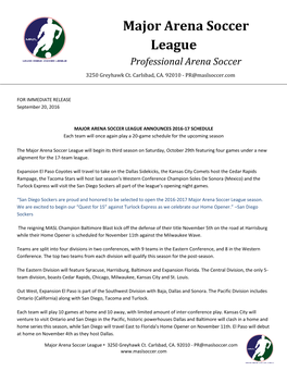 Major Arena Soccer League