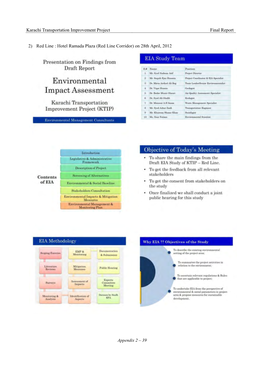 Karachi Transportation Improvement Project Final Report Appendix 2