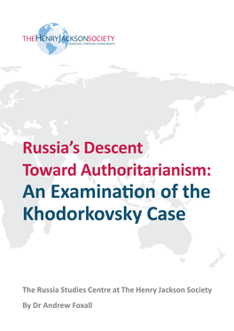 HJS Khodorkovsky Report.Qxd