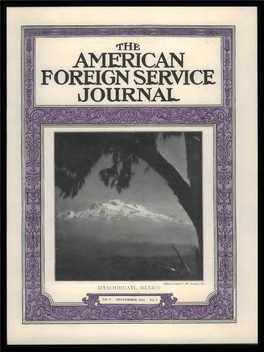 The Foreign Service Journal, September 1928