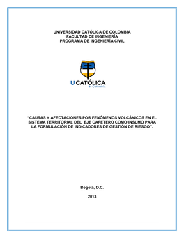 ““Análisis De Los Efectos En El Sistema Territorial Después