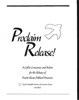 A Call to Conscience and Action for the Release of Puerto Rican Poltical Prisoners