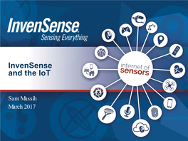 Invensense and the Iot