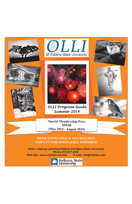 OLLI Program Guide Summer 2014 Special
