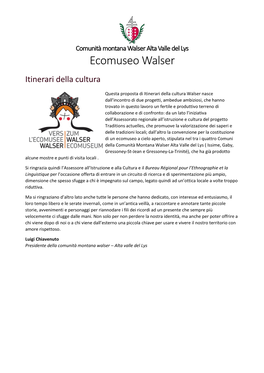 Ecomuseo Walser