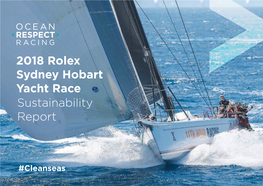 2018 Rolex Sydney Hobart Yacht Race Sustainability Report