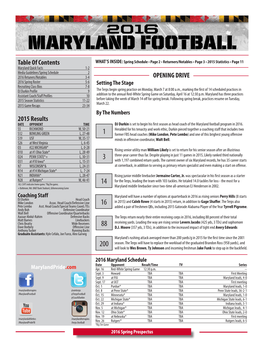 Table of Contents 2015 Results OPENING DRIVE