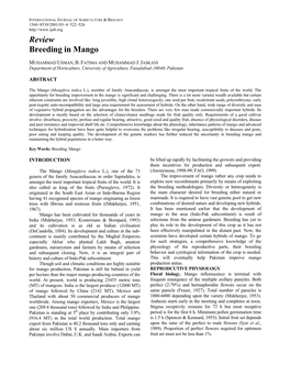 Review Breeding in Mango