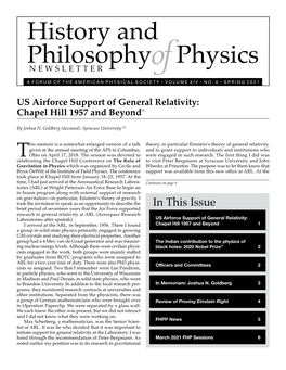 History and Philosophy Physics