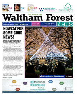 Issue 219 21 January 2019 @Wfcouncil