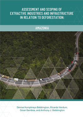 Assessment and Scoping of Extractive Industries and Infrastructure in Relation to Deforestation