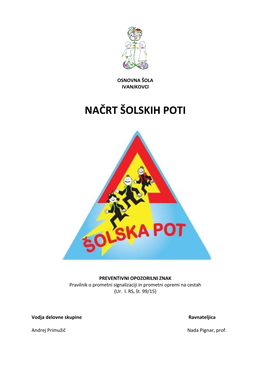 Načrt Varnih Šolskih Poti