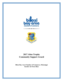 2017 Altus Trophy Community Support Award