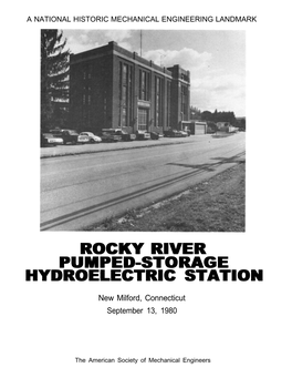 Rocky River Pumped-Storage Hydroelectric Station