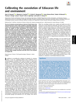 Calibrating the Coevolution of Ediacaran Life and Environment