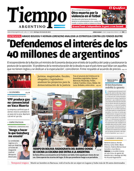 "Defendemos El Interés De Los 40 Millones De Argentinos"