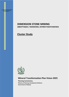 DIMENSION STONE MINING Cluster Study