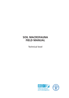 Soil Macrofauna Field Manual