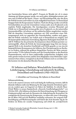 IV. Inflation Und Deflation 501 Nen Französischen Stinnes Nicht Gebe584