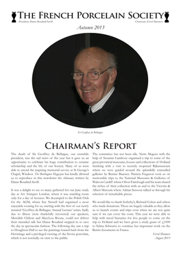 Chairman's Report the French Porcelain Society