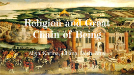 Religion and Great Chain of Being