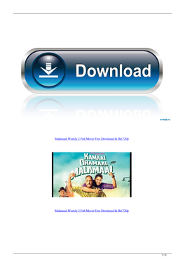 Malamaal Weekly 2 Full Movie Free Download in Hd 720P