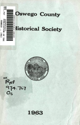 1963 Twenty-Sixth Publication of the Oswego County Historical Society