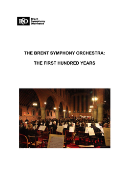 BSO Centenary History