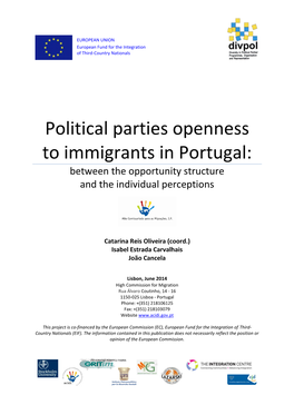 Political Parties Openness to Immigrants in Portugal: Between the Opportunity Structure and the Individual Perceptions