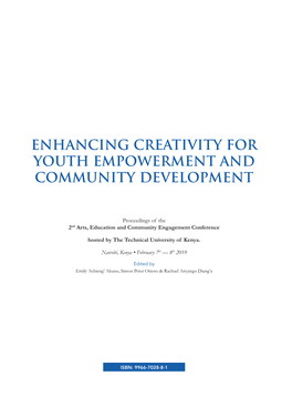 Enhancing Creativity for Youth Empowerment and Community Development