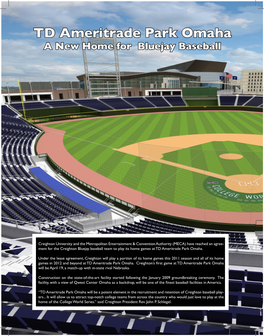 TD Ameritrade Park Omaha a New Home for Bluejay Baseball